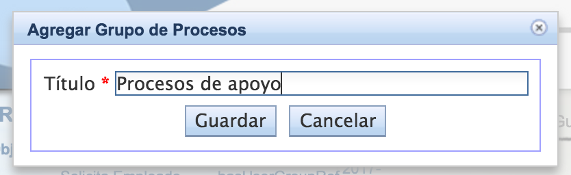 Diálogo Agregar grupo de procesos